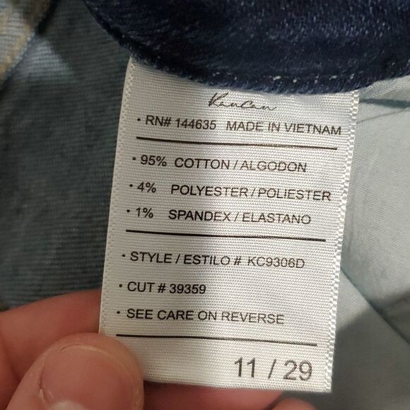 KANCAN dark wash 30x34 extreme boot cut high rise jeans - Picture 6 of 8